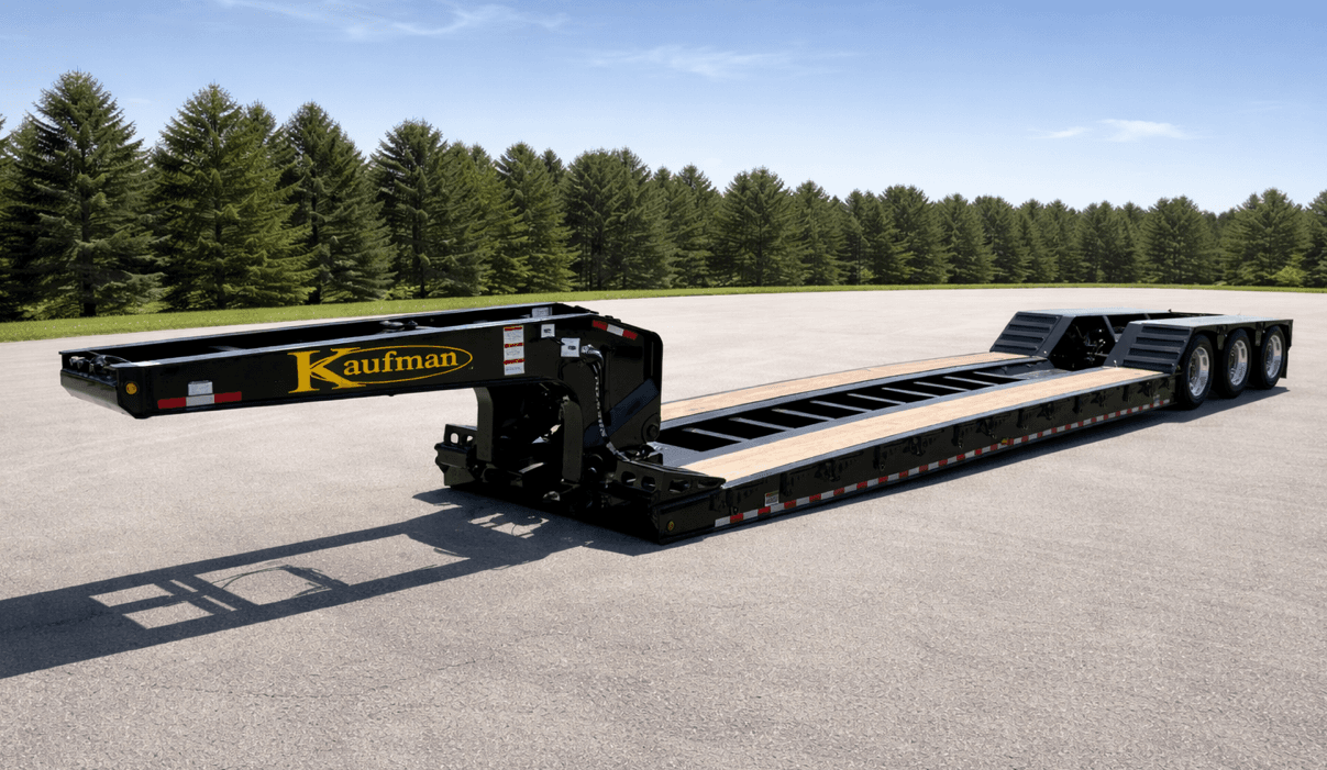 55 Ton Detachable Gooseneck Air Ride Trailer - Deluxe trailer