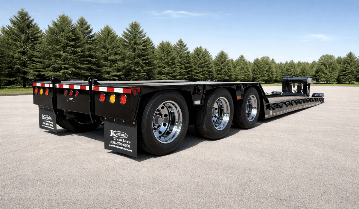 55 Ton Detachable Gooseneck Air Ride Trailer - Deluxe trailer