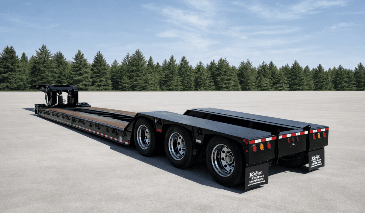 55 Ton Detachable Gooseneck Air Ride Trailer - Deluxe trailer