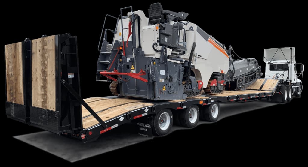 semi equipment trailers for construction industry