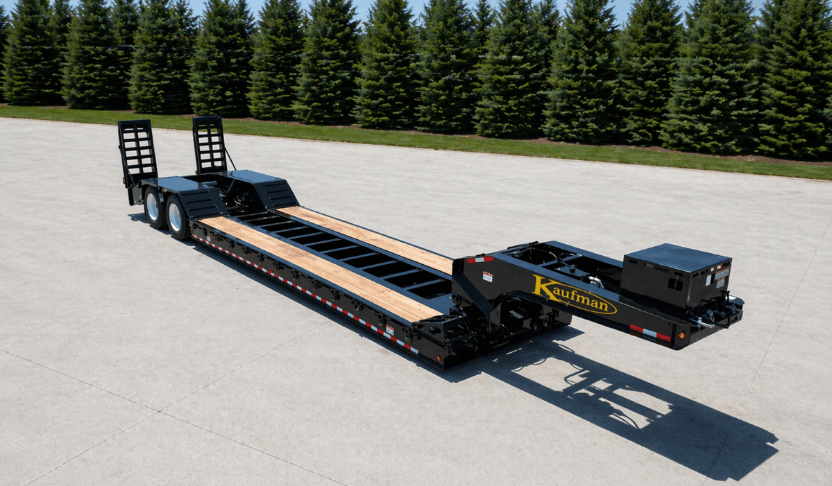 35 Ton Detachable Gooseneck Air Ride Trailer - Dovetail Standard trailer