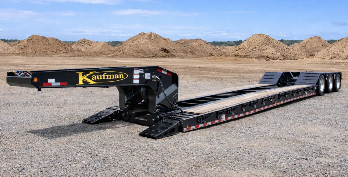 50 Ton Detachable Gooseneck Air Ride Trailer - Deluxe trailer