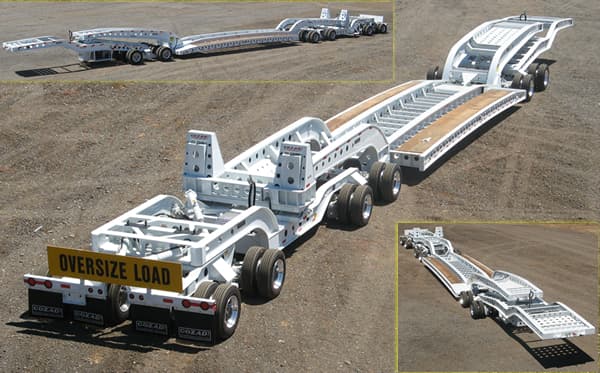 Cozad 80 Ton 9 Axle Triple 16 Steerable Trailer