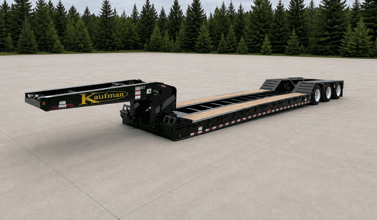 50 Ton Detachable Gooseneck Air Ride Trailer - Standard trailer
