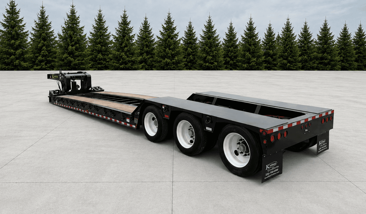 50 Ton Detachable Gooseneck Air Ride Trailer - Standard trailer