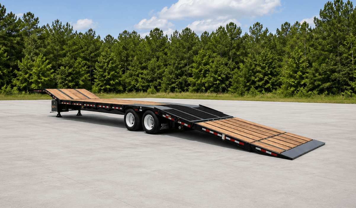 35 Ton Fixed Neck Paver Special Spring Ride Trailer - Standard trailer