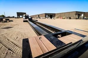 Extendable Double Drop Trailer Featuring 4 Interchangeable Goosenecks trailer