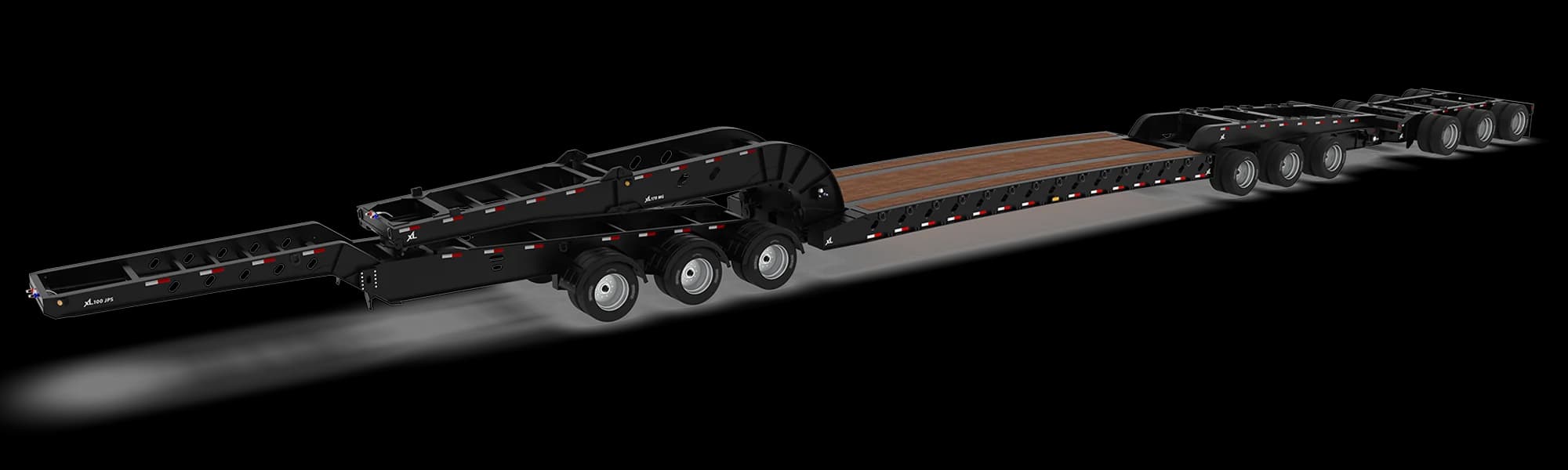 High-Capacity Detachable Gooseneck trailer