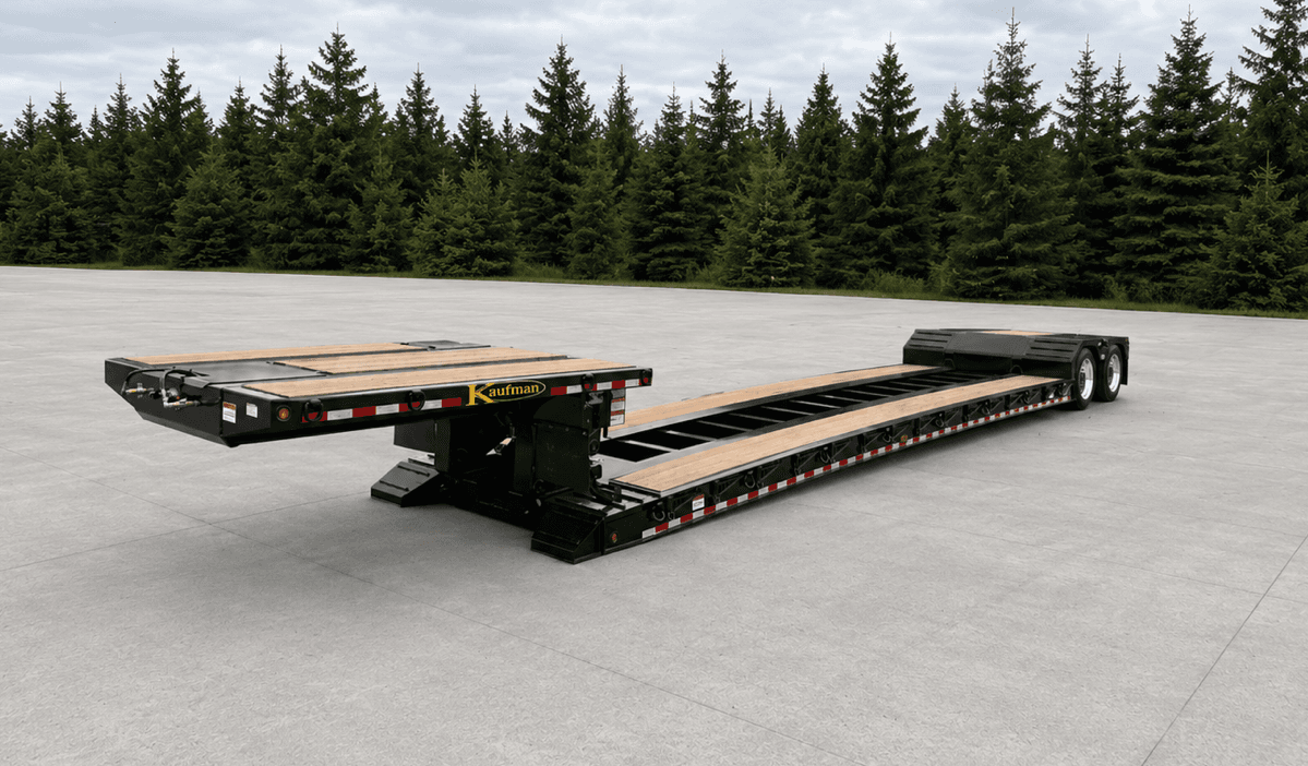 40 Ton Detachable Gooseneck Trailer - Deck On The Neck trailer