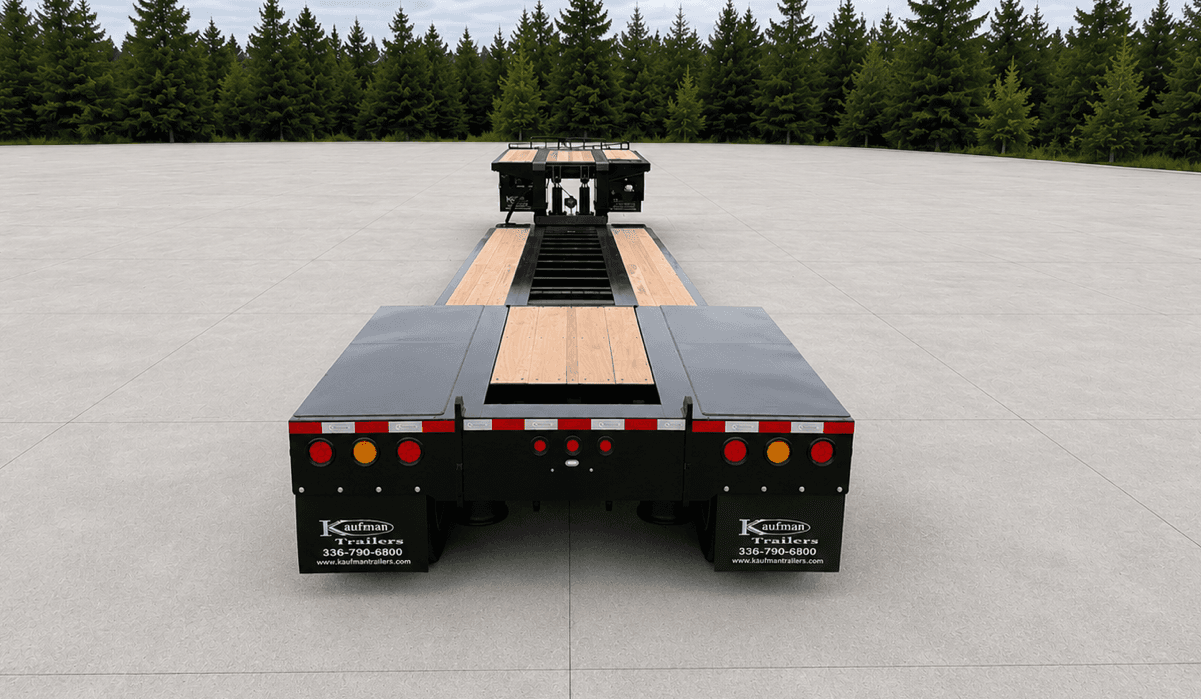 40 Ton Detachable Gooseneck Trailer - Deck On The Neck trailer