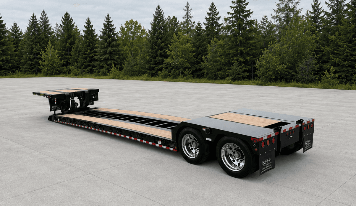 40 Ton Detachable Gooseneck Trailer - Deck On The Neck trailer