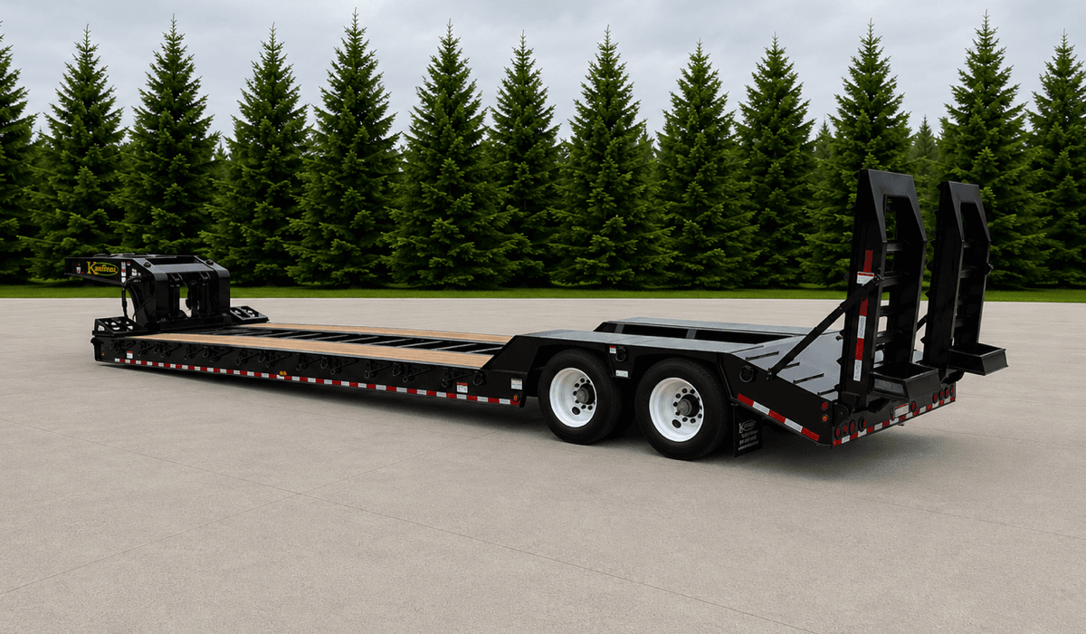 35 Ton Detachable Gooseneck Spring Ride Trailer - Dovetail Standard trailer