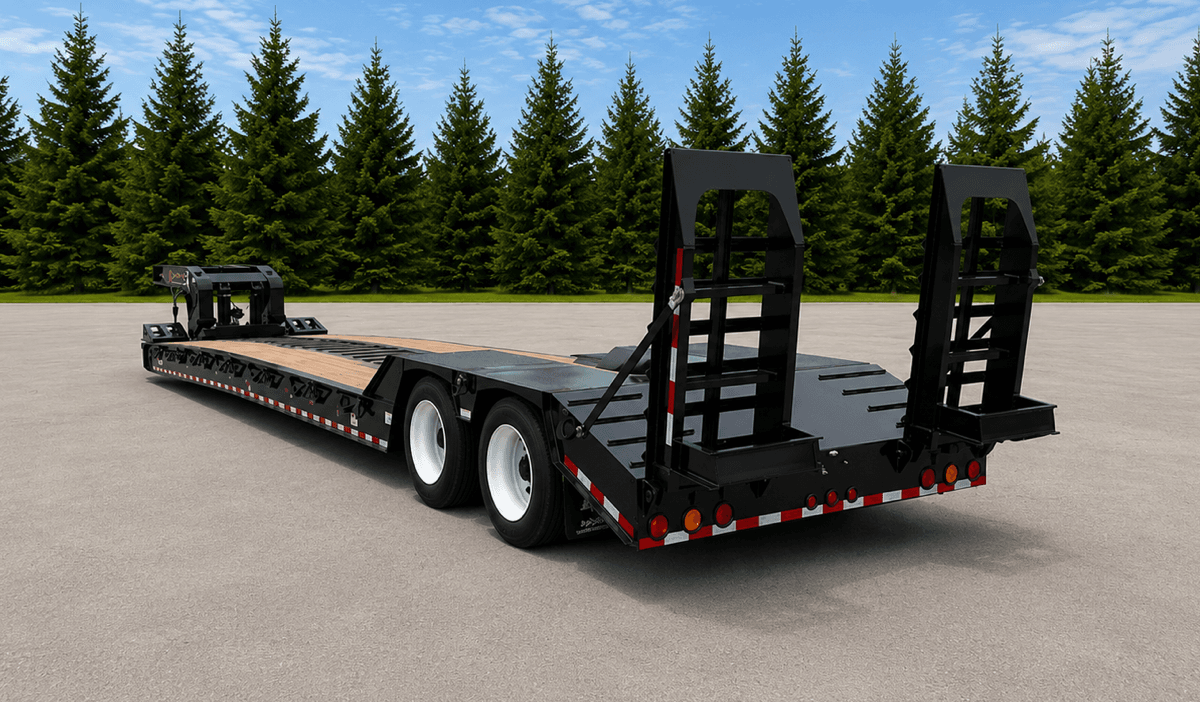 35 Ton Detachable Gooseneck Spring Ride Trailer - Dovetail Standard trailer