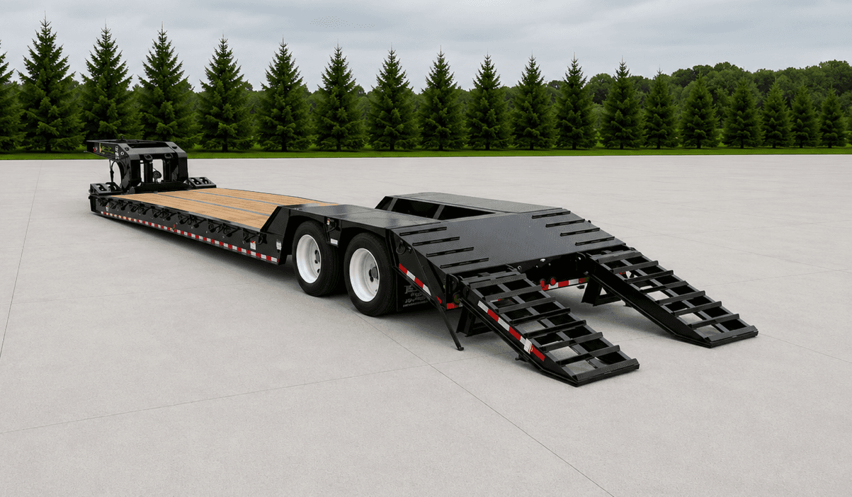 35 Ton Detachable Gooseneck Spring Ride Trailer - Dovetail Standard trailer