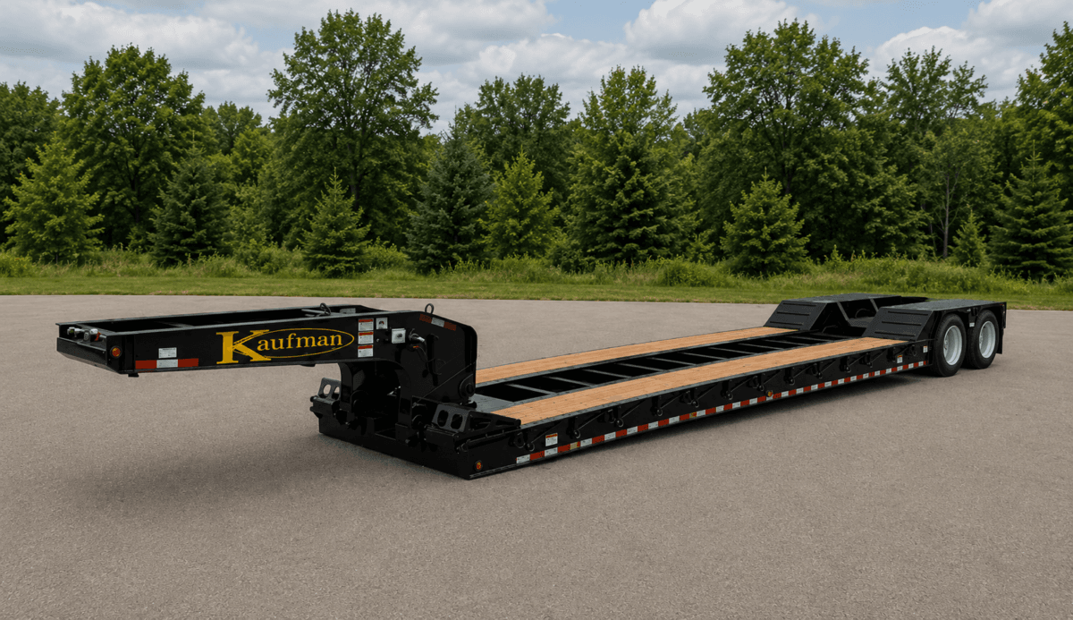 35 Ton Detachable Gooseneck Air Ride Trailer - Standard trailer