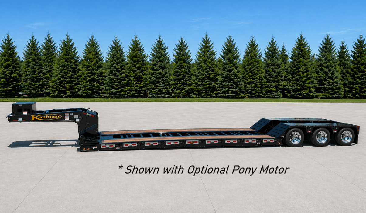 50 Ton Detachable Gooseneck Ag Trailer - 26' Well trailer