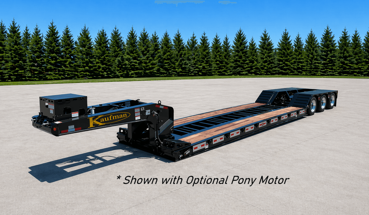 50 Ton Detachable Gooseneck Ag Trailer - 26' Well trailer