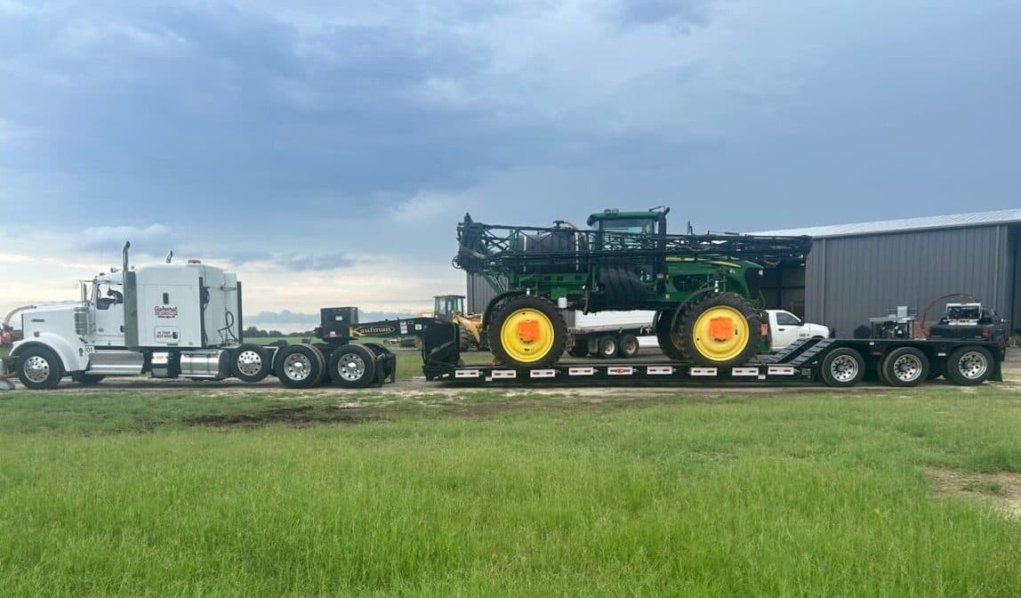 50 Ton Detachable Gooseneck Ag Trailer - 26' Well trailer