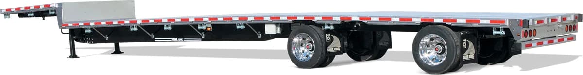 Trail King Steel-Aluminum Combo Center Frame Step Deck Trailer- heavy-duty hauling equipment for global shipping