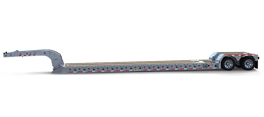 Steel Aluminum Step Deck Trailer with Gooseneck trailer