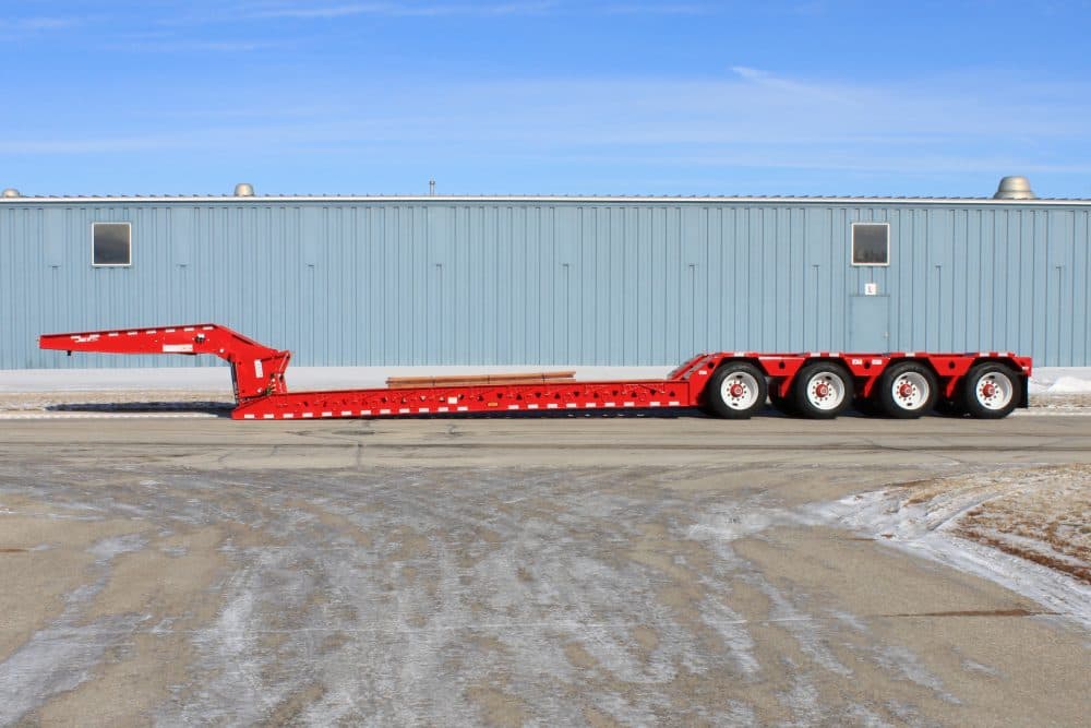 Jet 51 ton detachable gooseneck lowboy
