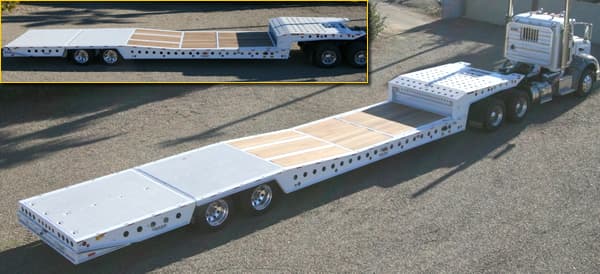 35 Ton Air Ride Hydraulic Tail Trailer