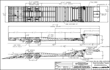 35 Ton Air Ride Hydraulic Tail Trailer