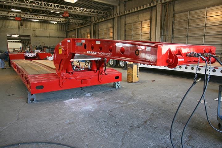 Cozad 60 Ton 3+2 28' Deck 11' Hydra Neck with 2 Axle Booster