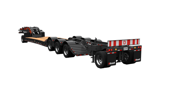Brandt H550 Beavertail trailer